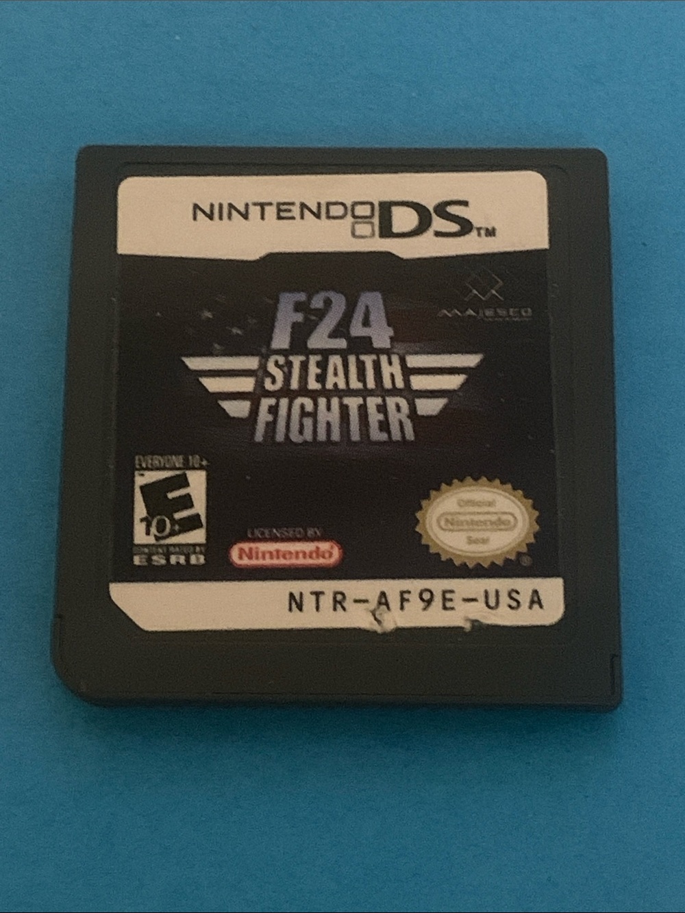 Nintendo DS F24 Stealth Fighter Cartridge - Black and White Label
